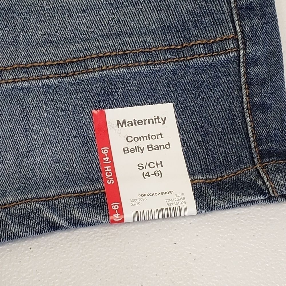 Time and Tru Maternity Shorts 5 Pocket Size Small 4-6 - Picture 3 of 5